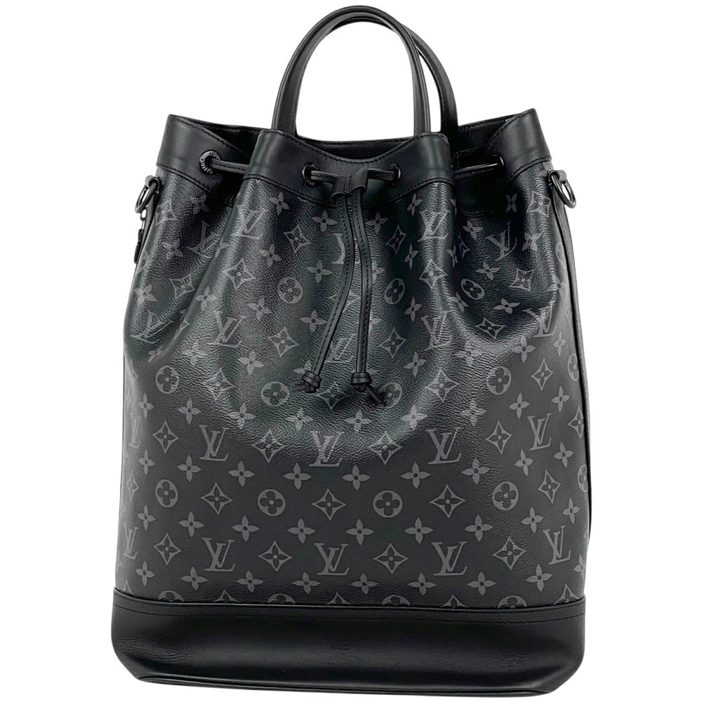 Louis Vuitton Maxi Noe Sling Handbag Monogram Eclipse Black Noir Black